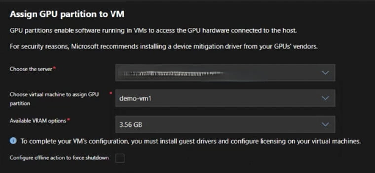 Shared GPUs in Windows Server