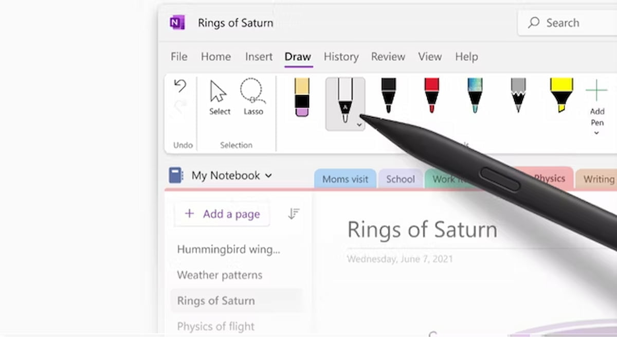 Draw and Hold OneNote