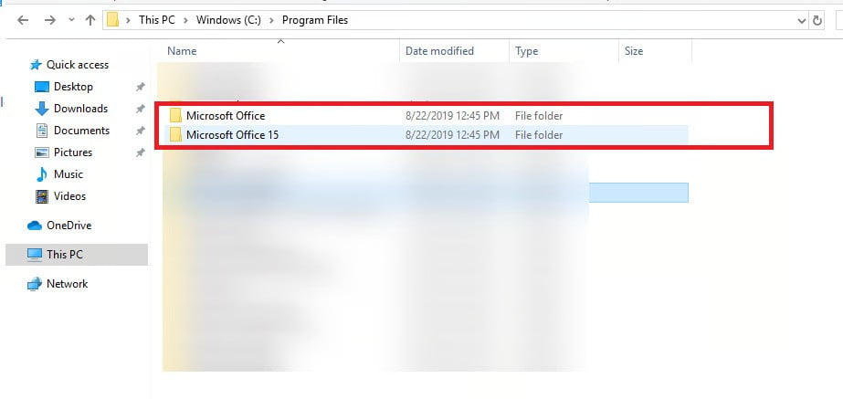 Office in File Explorer