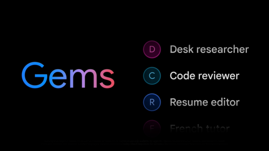 Google Gemini Launches Gems for Creating Custom Chatbots