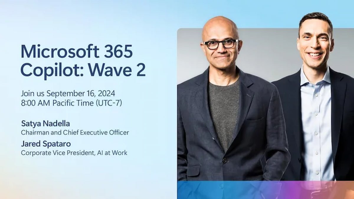 Poster image from Microsoft 365 Copilot: Wave 2 event