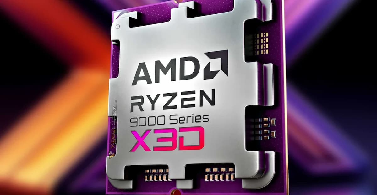 Image of an AMD Ryzen 9000 Series X3D processor