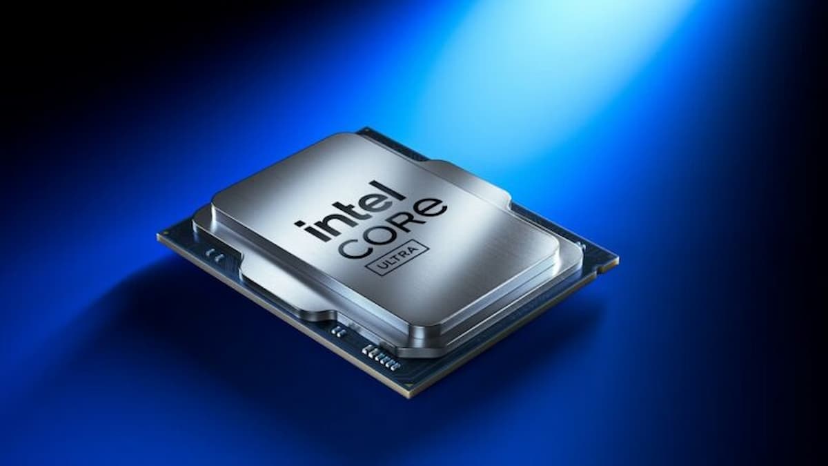 Image of an Intel Core Ultra chip