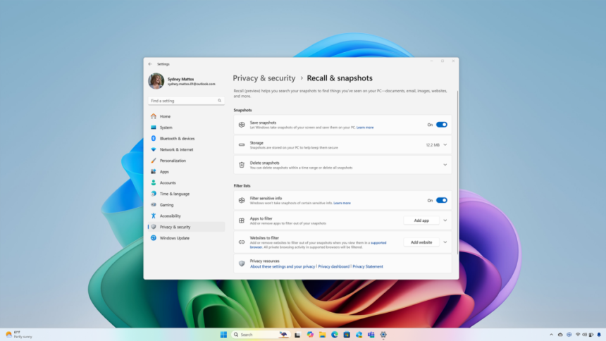 Customize Privacy settings in Windows 11 24H2