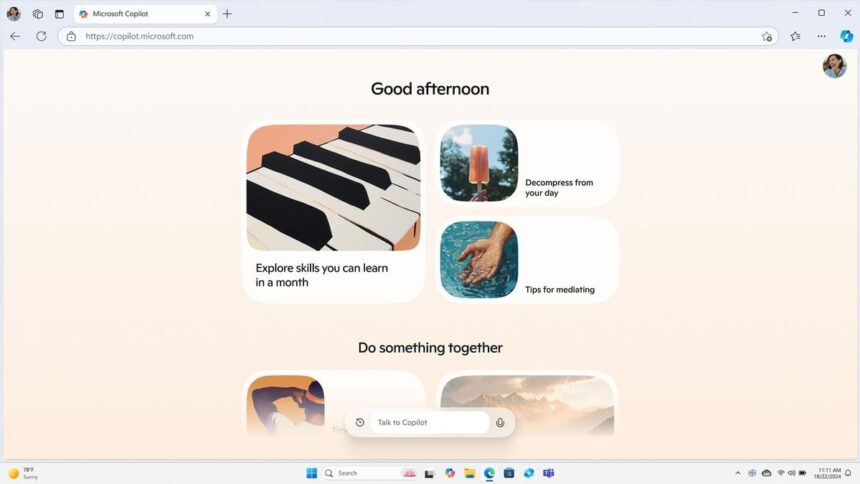 Copilot will Chat With you by Voice and Create Daily Summaries