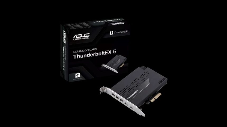 ASUS and Gigabyte launch PCIe 4.0 expansion card with Thunderbolt 5