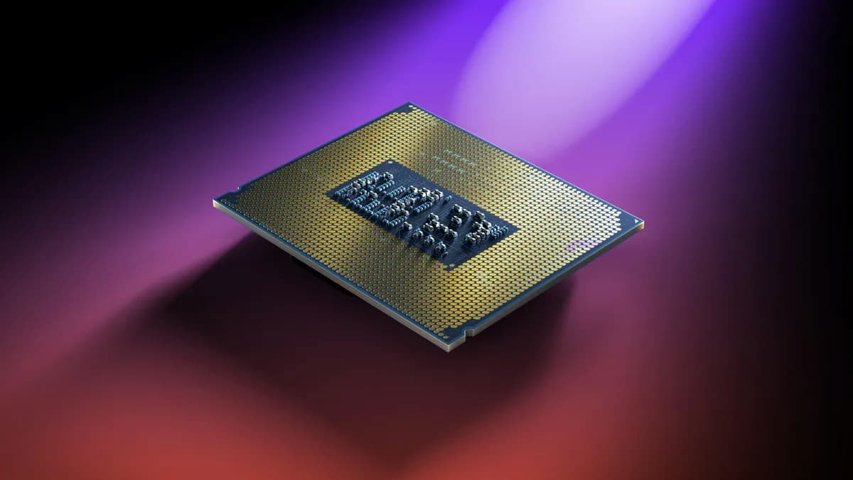 Image of an Intel Core Ultra chip