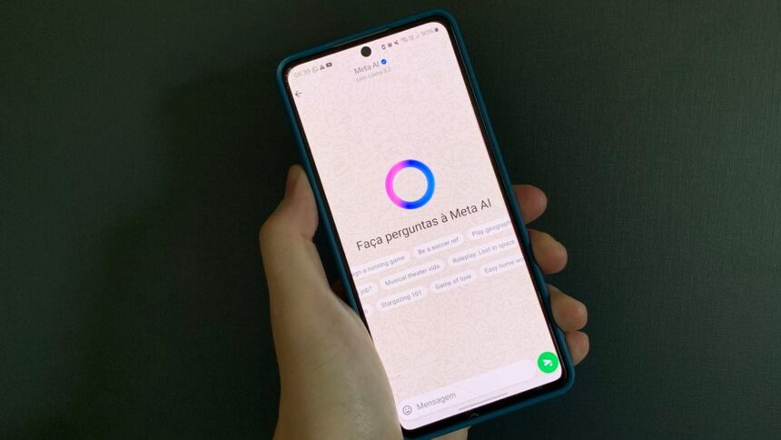 Blue Circle on WhatsApp?