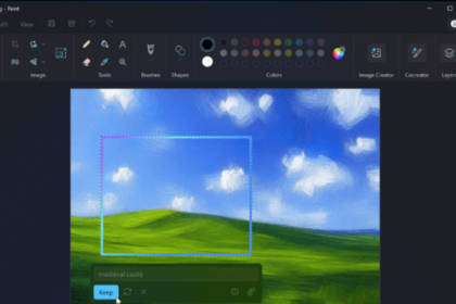 Paint Gets AI to remove and fill spaces in images