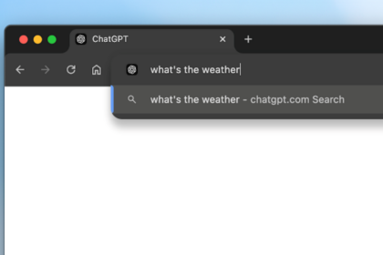 ChatGPT can be set as Chrome's default search engine