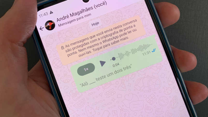 WhatsApp audio transcription