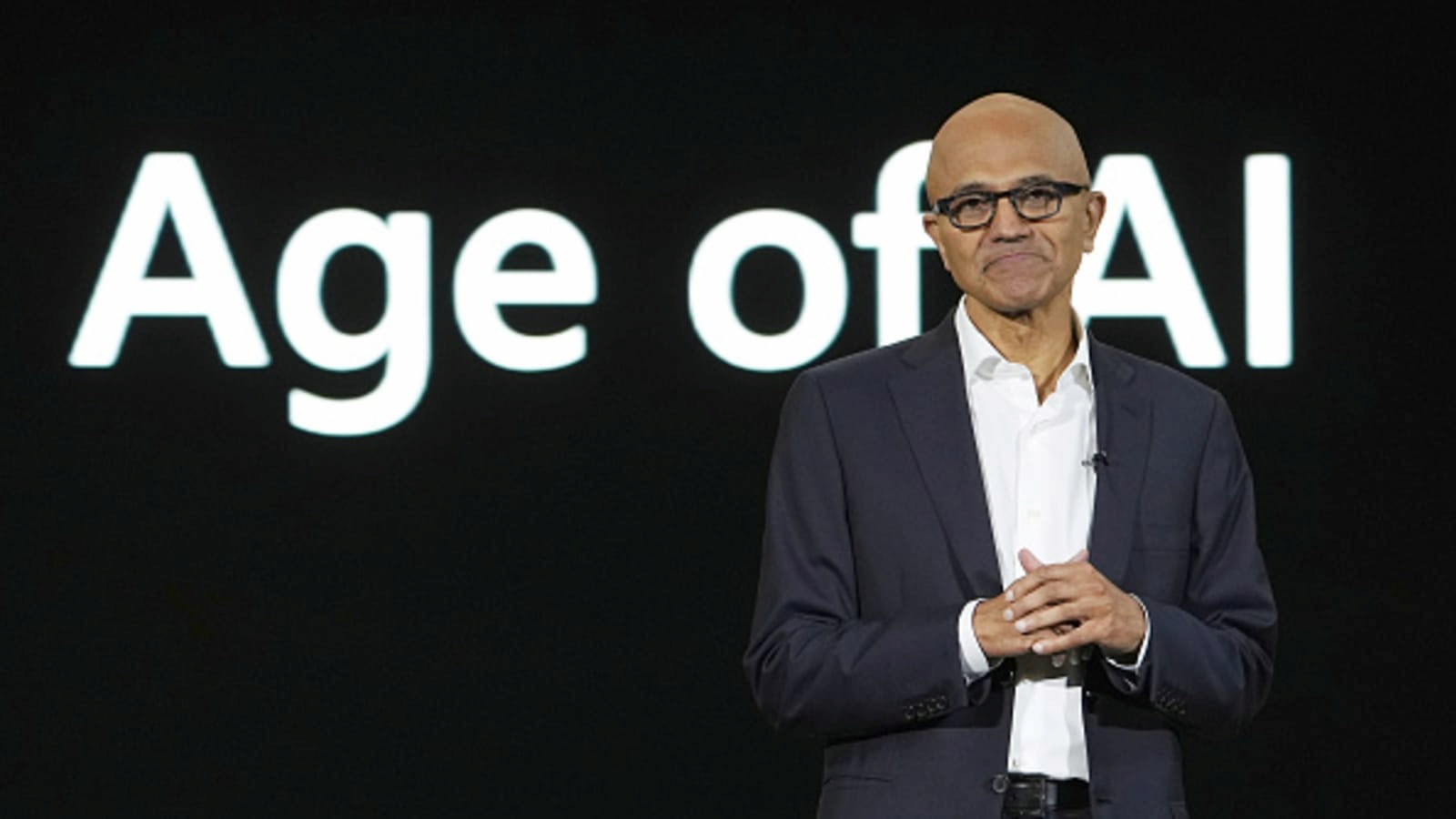 Image in which Satya Nadella, CEO of Microsoft, appears