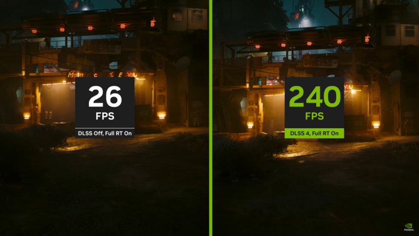 NVIDIA DLSS 4 offers gains of more than 8x in games on RTX 50