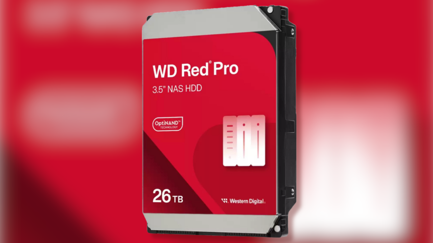 Western Digital Unveils 26TB Red Pro HDD with SATA Interface